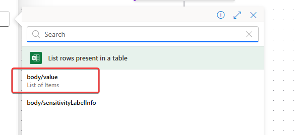 value of get rows